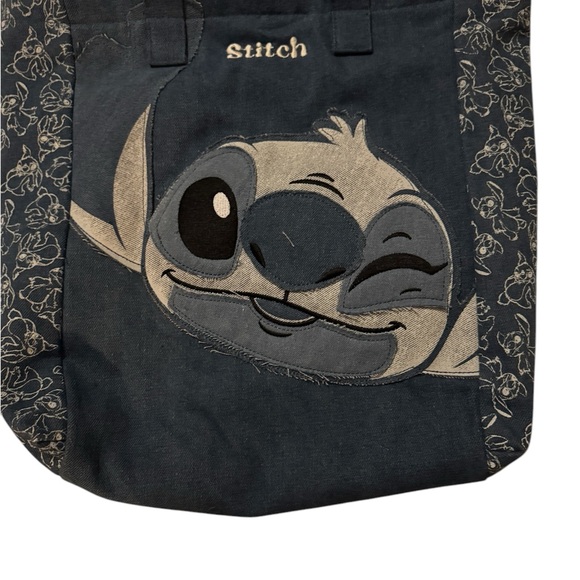 Stitch Blue Denim Tote Bag - Picture 10 of 13